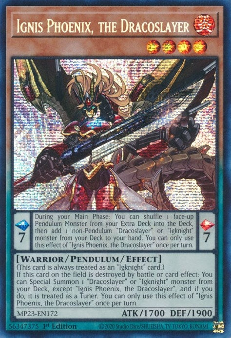 Image for Ignis Phoenix, the Dracoslayer (MP23-EN172) (25th Anniversary Tin: Dueling Heroes Mega Pack) - YuGiOh