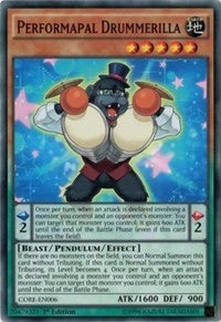 Image for Performapal Drummerilla (CORE-EN006) (Clash of Rebellions) - YuGiOh