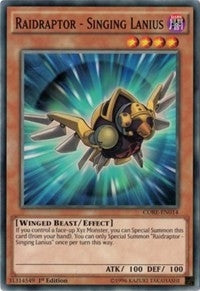 Image for Raidraptor - Singing Lanius (CORE-EN014) (Clash of Rebellions) - YuGiOh