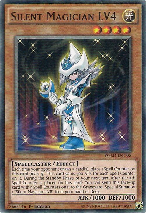 Image for Silent Magician LV4 (YGLD-ENC05) (King of Games: Yugi's Legendary Decks) - YuGiOh