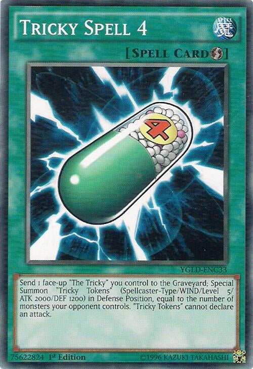 Image for Tricky Spell 4 (YGLD-ENC33) (King of Games: Yugi's Legendary Decks) - YuGiOh