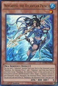 Image for Neptabyss, the Atlantean Prince (BOSH-EN092) (Breakers of Shadow) - YuGiOh