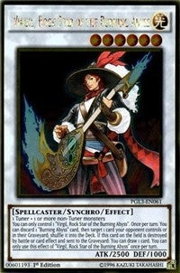 Image for Virgil, Rock Star of the Burning Abyss (PGL3-EN061) (Premium Gold: Infinite Gold) - YuGiOh