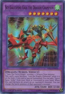 Image for Sky Galloping Gaia the Dragon Champion (MIL1-EN010) (Millennium Pack) - YuGiOh
