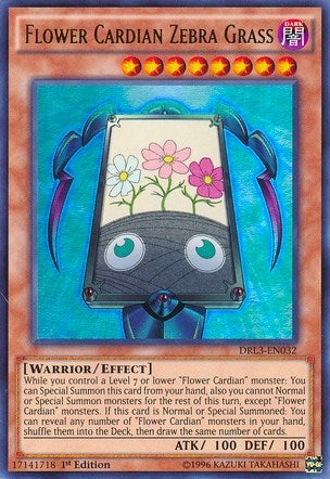 Image for Flower Cardian Zebra Grass (DRL3-EN032) (Dragons of Legend: Unleashed) - YuGiOh