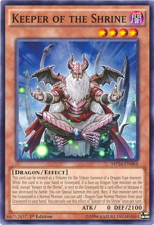 Image for Keeper of the Shrine (MP16-EN064) (2016 Mega-Tins Mega Pack) - YuGiOh