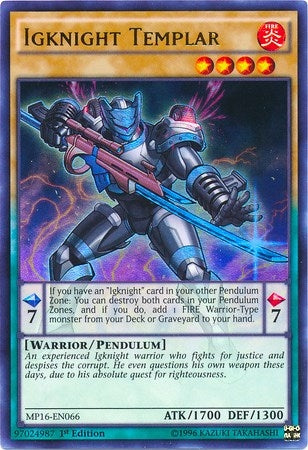 Image for Igknight Templar (MP16-EN066) (2016 Mega-Tins Mega Pack) - YuGiOh