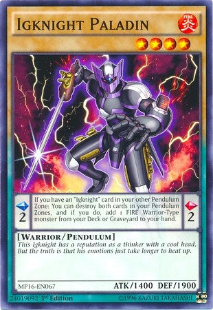 Image for Igknight Paladin (MP16-EN067) (2016 Mega-Tins Mega Pack) - YuGiOh