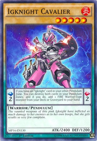 Image for Igknight Cavalier (MP16-EN130) (2016 Mega-Tins Mega Pack) - YuGiOh