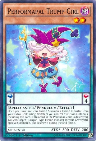 Image for Performapal Trump Girl (MP16-EN178) (2016 Mega-Tins Mega Pack) - YuGiOh