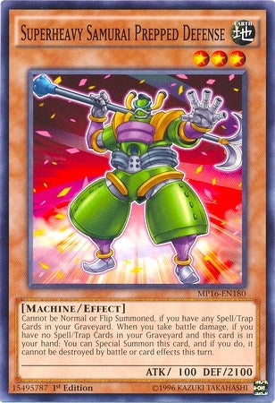 Image for Superheavy Samurai Prepped Defense (MP16-EN180) (2016 Mega-Tins Mega Pack) - YuGiOh