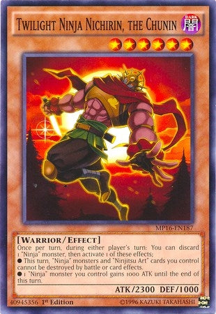 Image for Twilight Ninja Nichirin, the Chunin (MP16-EN187) (2016 Mega-Tins Mega Pack) - YuGiOh