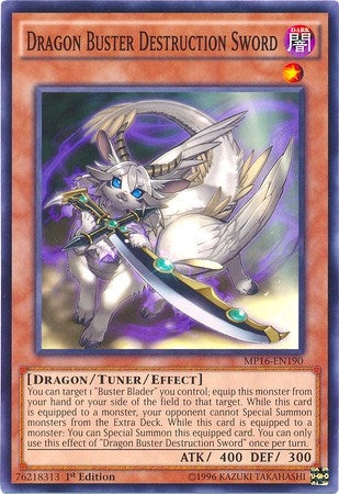 Image for Dragon Buster Destruction Sword (MP16-EN190) (2016 Mega-Tins Mega Pack) - YuGiOh