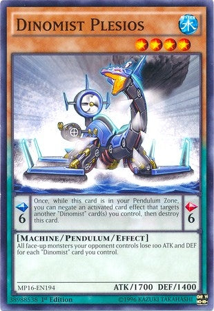 Image for Dinomist Plesios (MP16-EN194) (2016 Mega-Tins Mega Pack) - YuGiOh