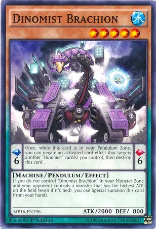 Image for Dinomist Brachion (MP16-EN196) (2016 Mega-Tins Mega Pack) - YuGiOh
