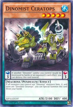 Image for Dinomist Ceratops (MP16-EN197) (2016 Mega-Tins Mega Pack) - YuGiOh