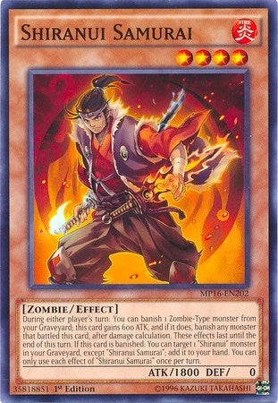 Image for Shiranui Samurai (MP16-EN202) (2016 Mega-Tins Mega Pack) - YuGiOh