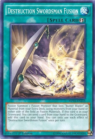 Image for Destruction Swordsman Fusion (MP16-EN215) (2016 Mega-Tins Mega Pack) - YuGiOh