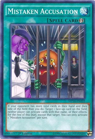 Image for Mistaken Accusation (MP16-EN222) (2016 Mega-Tins Mega Pack) - YuGiOh