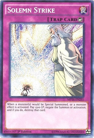 Image for Solemn Strike (MP16-EN231) (2016 Mega-Tins Mega Pack) - YuGiOh