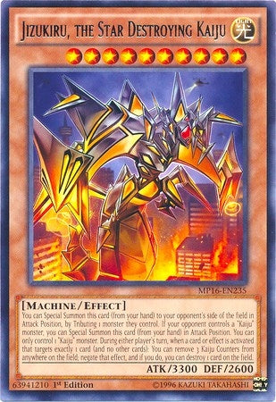 Image for Jizukiru, the Star Destroying Kaiju (MP16-EN235) (2016 Mega-Tins Mega Pack) - YuGiOh