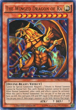 Image for The Winged Dragon of Ra (LDK2-ENS03) (Legendary Decks II) - YuGiOh