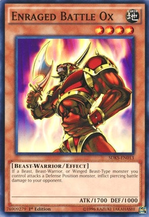 Image for Enraged Battle Ox (SDKS-EN013) (Structure Deck: Seto Kaiba) - YuGiOh