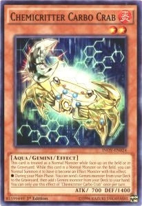 Image for Chemicritter Carbo Crab (INOV-EN024) (Invasion: Vengeance) - YuGiOh