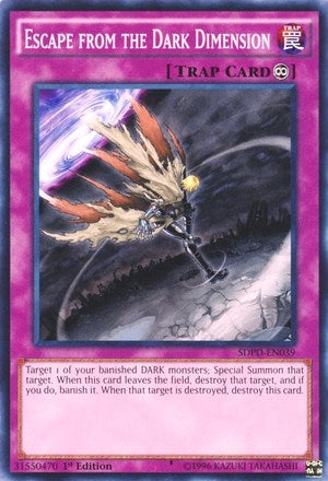 Image for Escape from the Dark Dimension (SDPD-EN039) (Structure Deck: Pendulum Domination) - YuGiOh