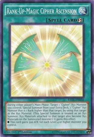 Image for Rank-Up-Magic Cipher Ascension (RATE-EN056) (Raging Tempest) - YuGiOh