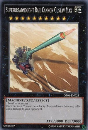 Image for Superdreadnought Rail Cannon Gustav Max (OP04-EN023) (OTS Tournament Pack 4) - YuGiOh