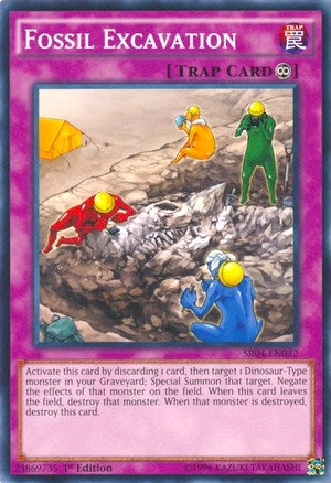 Image for Fossil Excavation (SR04-EN032) (Structure Deck: Dinosmasher's Fury) - YuGiOh