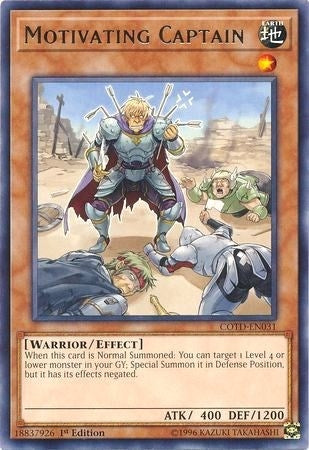 Image for Motivating Captain (COTD-EN031) (Code of the Duelist) - YuGiOh