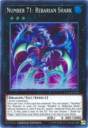 Image for Number 71: Rebarian Shark (CT14-EN005) (2017 Mega-Tins) - YuGiOh