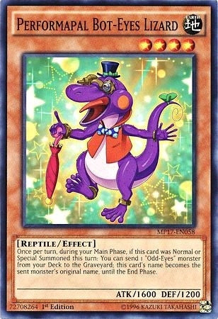 Image for Performapal Bot-Eyes Lizard (MP17-EN058) (2017 Mega-Tins Mega Pack) - YuGiOh