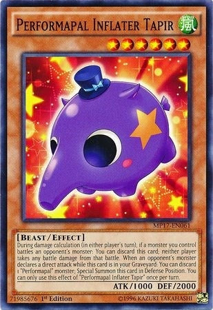 Image for Performapal Inflater Tapir (MP17-EN061) (2017 Mega-Tins Mega Pack) - YuGiOh