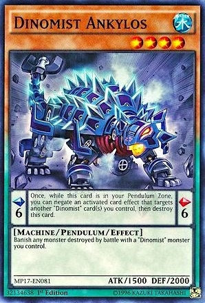Image for Dinomist Ankylos (MP17-EN081) (2017 Mega-Tins Mega Pack) - YuGiOh
