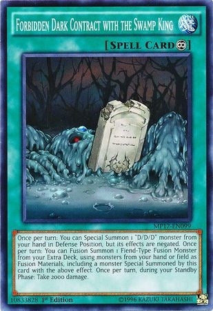 Image for Forbidden Dark Contract with the Swamp King (MP17-EN099) (2017 Mega-Tins Mega Pack) - YuGiOh