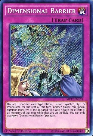 Image for Dimensional Barrier (MP17-EN163) (2017 Mega-Tins Mega Pack) - YuGiOh