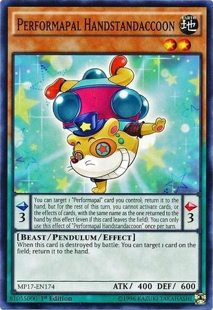 Image for Performapal Handstandaccoon (MP17-EN174) (2017 Mega-Tins Mega Pack) - YuGiOh