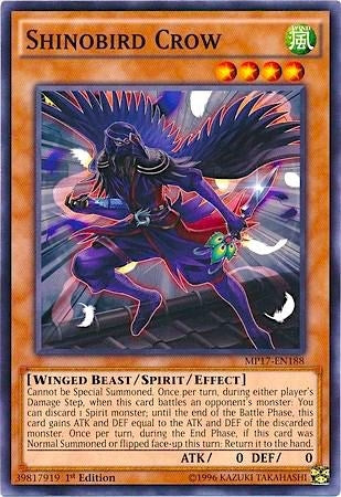Image for Shinobird Crow (MP17-EN188) (2017 Mega-Tins Mega Pack) - YuGiOh