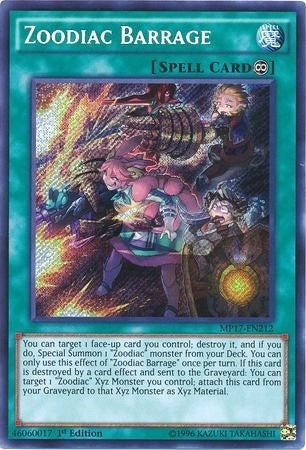Image for Zoodiac Barrage (MP17-EN212) (2017 Mega-Tins Mega Pack) - YuGiOh