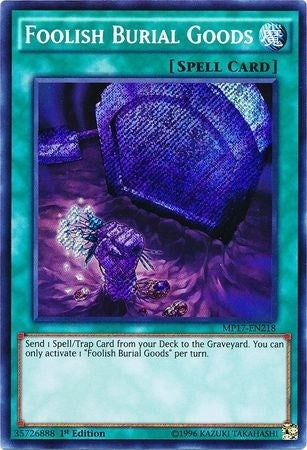 Image for Foolish Burial Goods (MP17-EN218) (2017 Mega-Tins Mega Pack) - YuGiOh