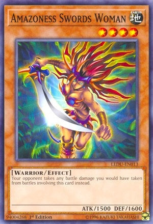 Image for Amazoness Swords Woman (LEDU-EN013) (Legendary Duelists) - YuGiOh