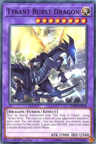 Image for Tyrant Burst Dragon (LEDD-ENA38) (Legendary Dragon Decks) - YuGiOh