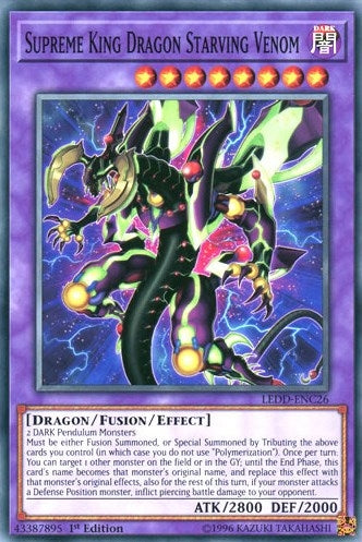 Image for Supreme King Dragon Starving Venom (LEDD-ENC26) (Legendary Dragon Decks) - YuGiOh