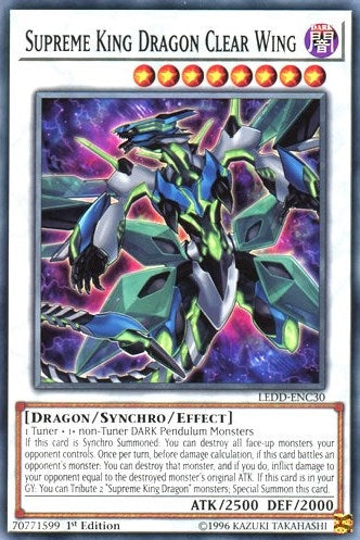 Image for Supreme King Dragon Clear Wing (LEDD-ENC30) (Legendary Dragon Decks) - YuGiOh