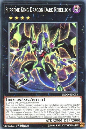 Image for Supreme King Dragon Dark Rebellion (LEDD-ENC33) (Legendary Dragon Decks) - YuGiOh