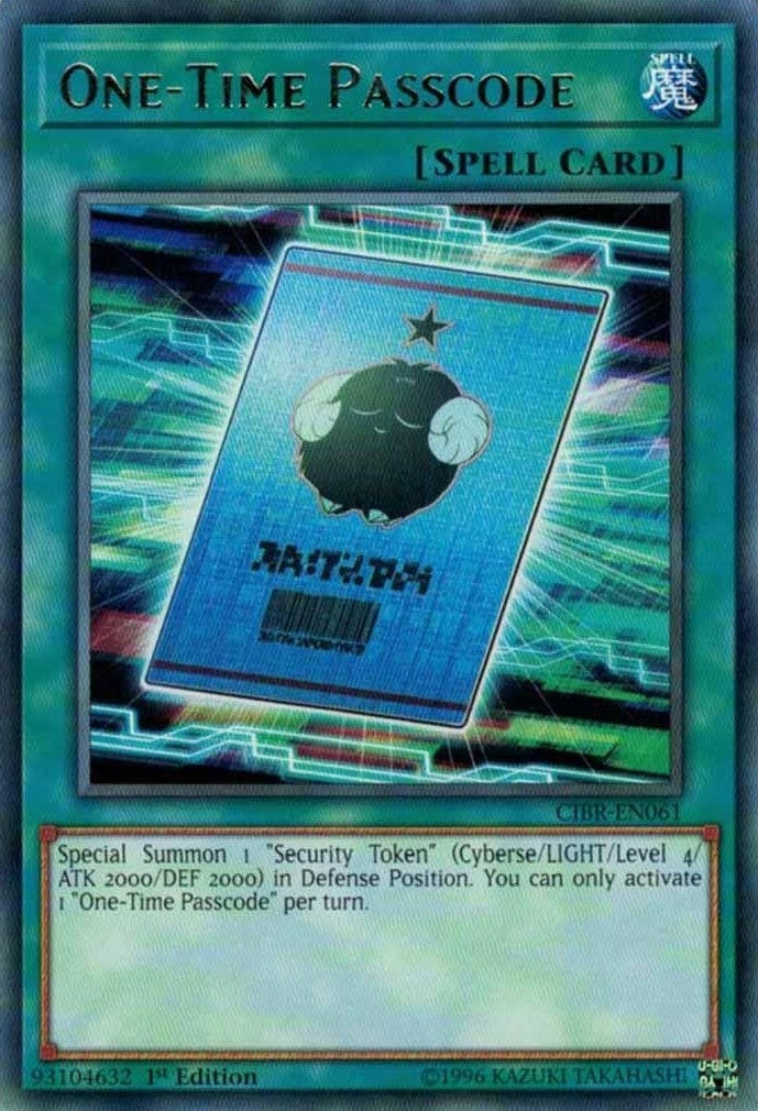 Image for One-Time Passcode (CIBR-EN061) (Circuit Break) - YuGiOh