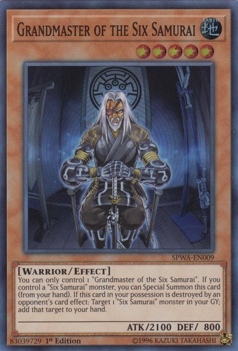 Image for Grandmaster of the Six Samurai (SPWA-EN009) (Spirit Warriors) - YuGiOh
